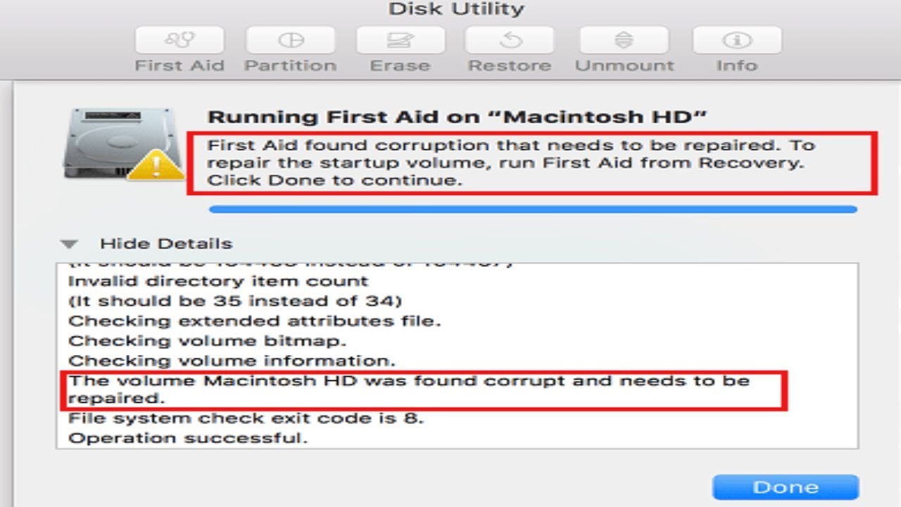 Mac Os X Unable To Unmount Volume For Repair